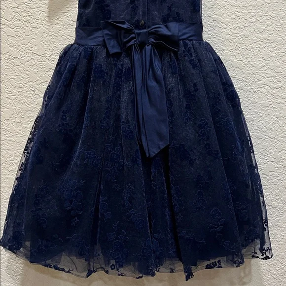 Vintage Janie and Jack Opulent Opera Floral Flocked Tulle Dress size 5 - Picture 6 of 11